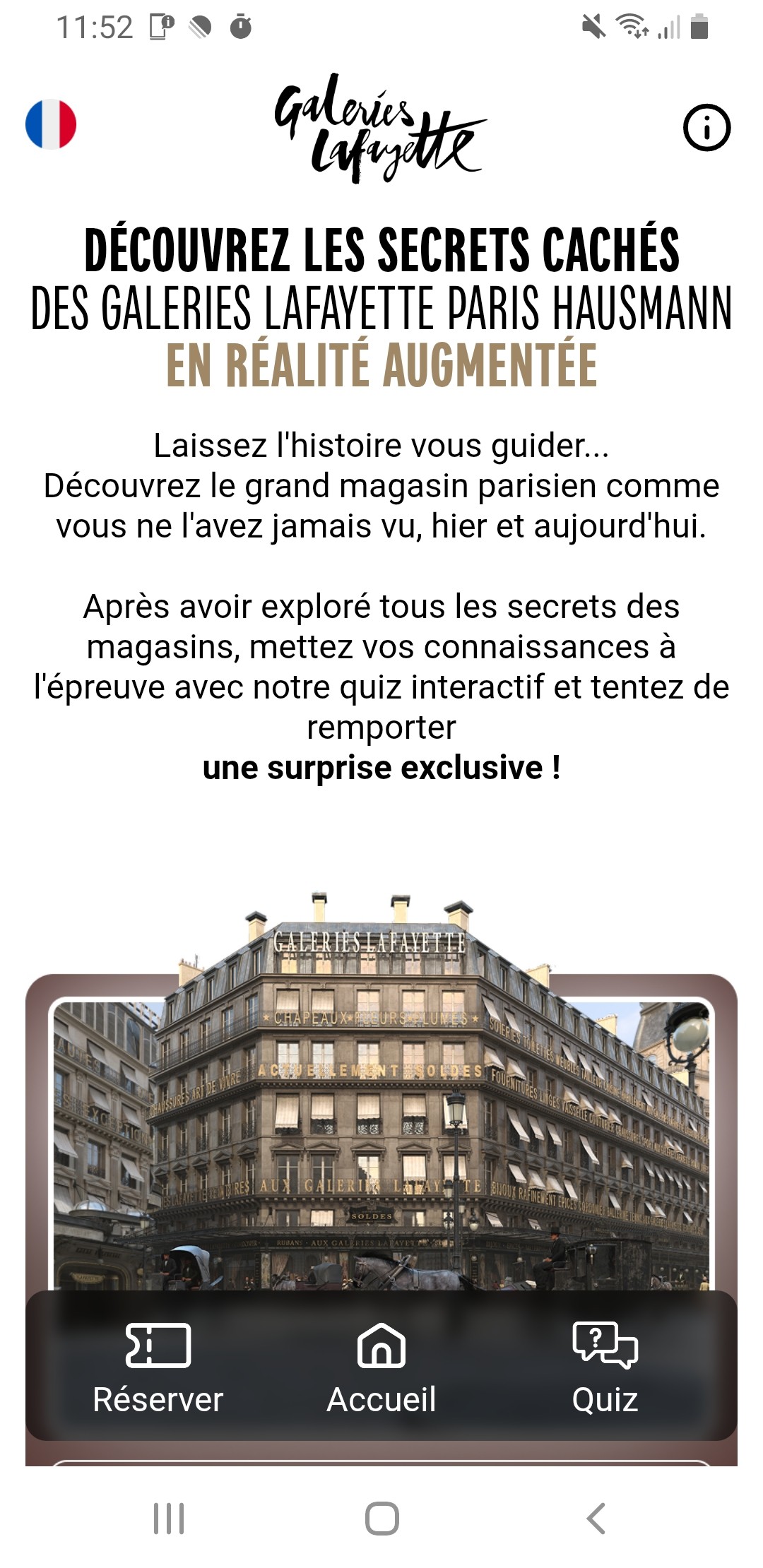 Galeries Lafayette historical AR
