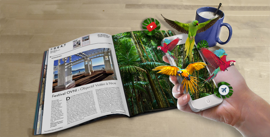 ARGOplay ex-SnapPress the native Augmented Reality solution for publishing and press, available free of charge to end-users on iOS and Android smartphones, preview of a smartphone and the augmented coverage of Ouest-France's special edition magazine
