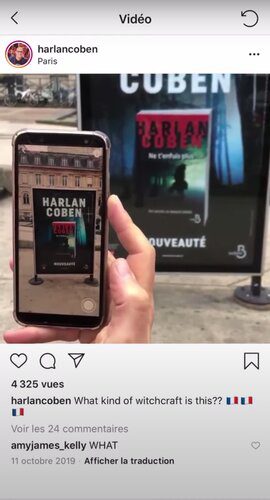 Découvrez la campagne de RA de Harlan Coben